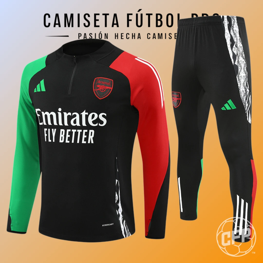 Premier-League-Arsenal-2024-25-Chandal-Niños-Cremallera-Corta-I-1